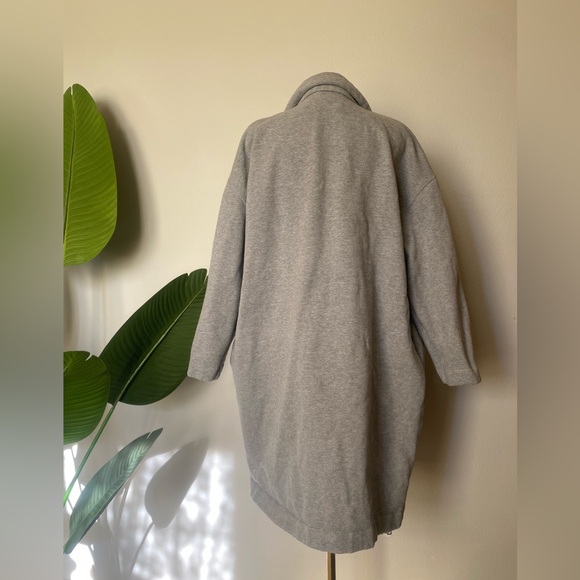 ZARA comfy cozy oversized cardigan light grey size large - Picture 5 of 7